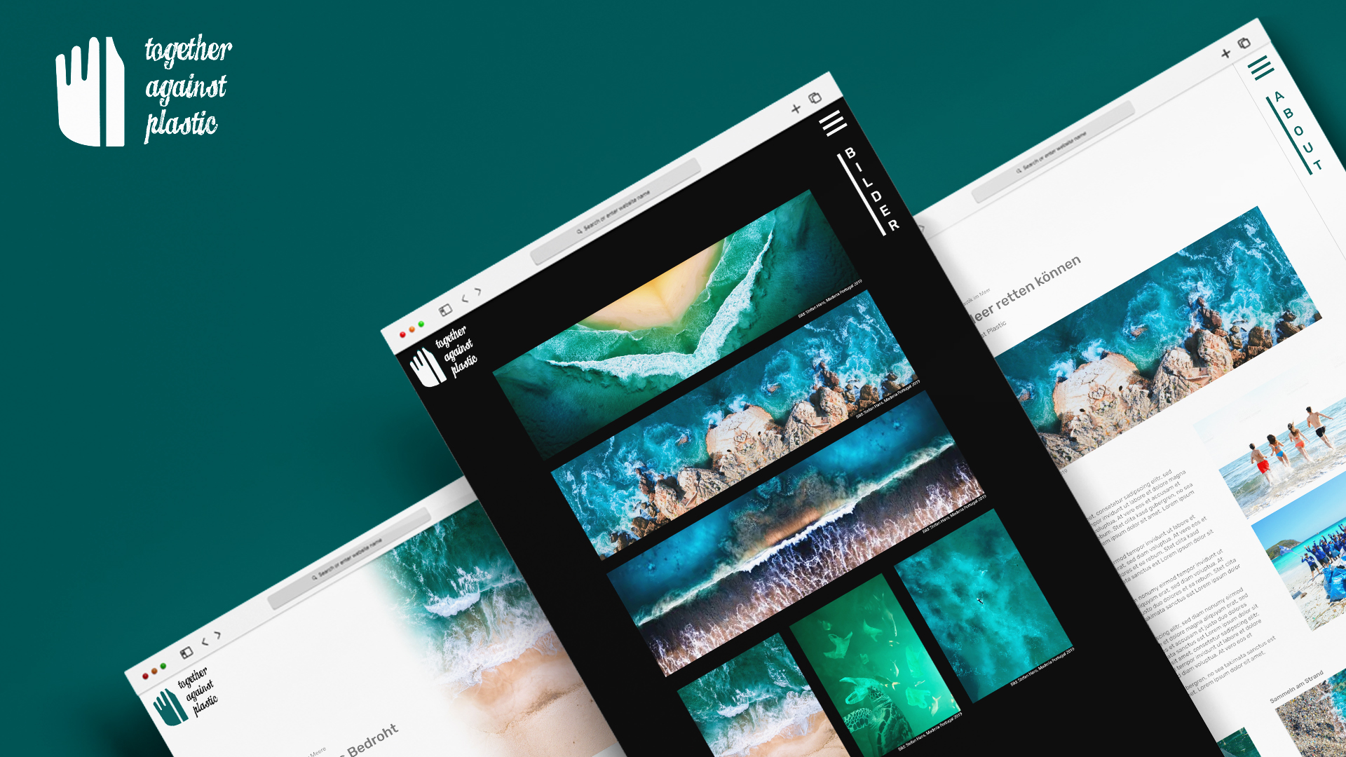 Together Against Plastic – Website Design